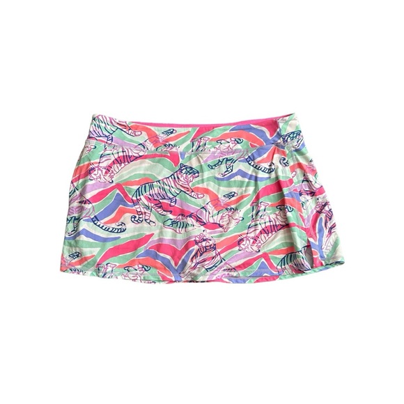 Lilly Pulitzer Size XL Sandstripe Tiger Skirt Skort Luxletic Rare Unicorn - Picture 3 of 7